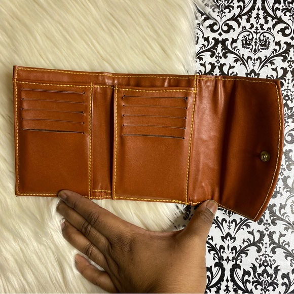 VINTAGE Dooney & Bourke : all weather leather satchel handbag & matching wallet - Picture 11 of 16